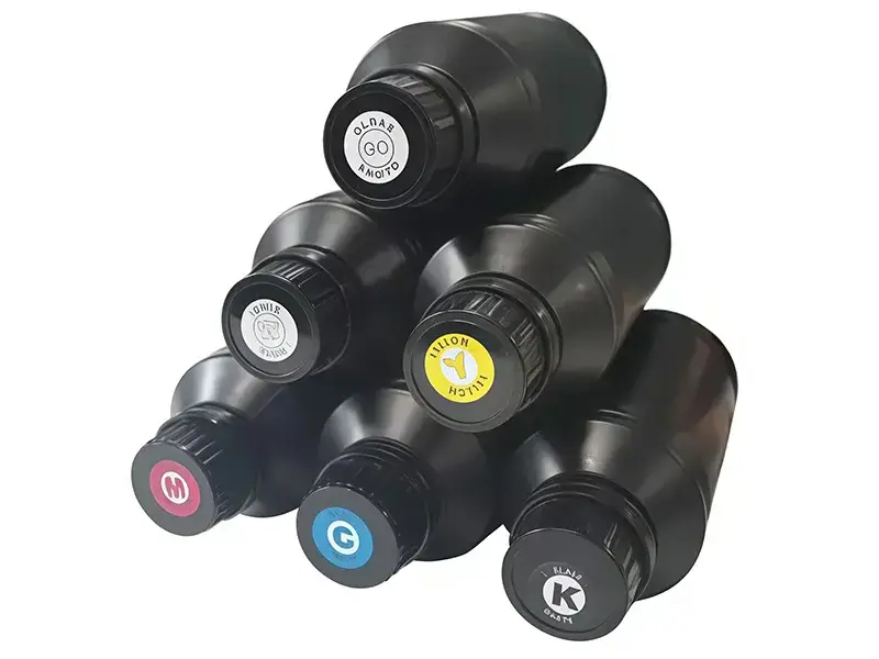 УФ-чернила (CMYK + белый + лак)  